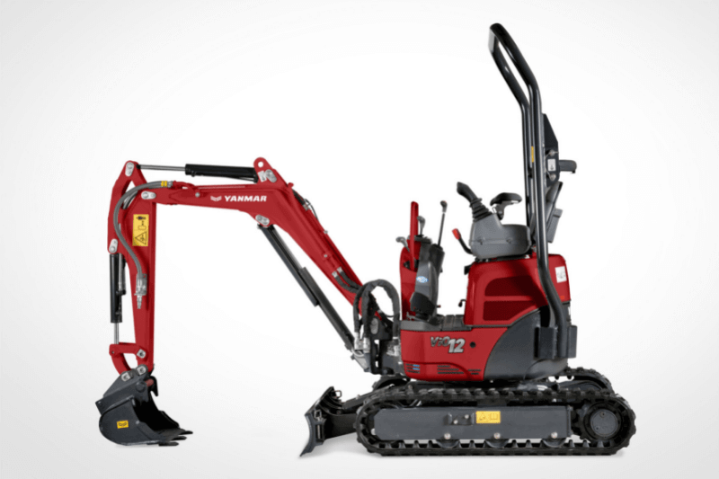 Yanmar Vio 12 minikotró szűk helyen végzett földmunkához